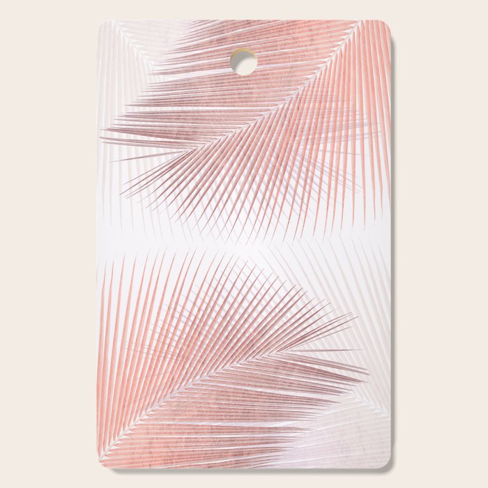 Palm leaf synchronicity - rose gold Cutting Board Gallery Image 1