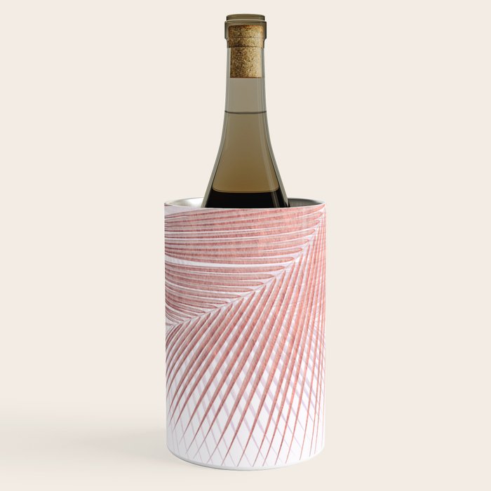 Palm leaf synchronicity - rose gold Wine Chiller Gallery Image 1