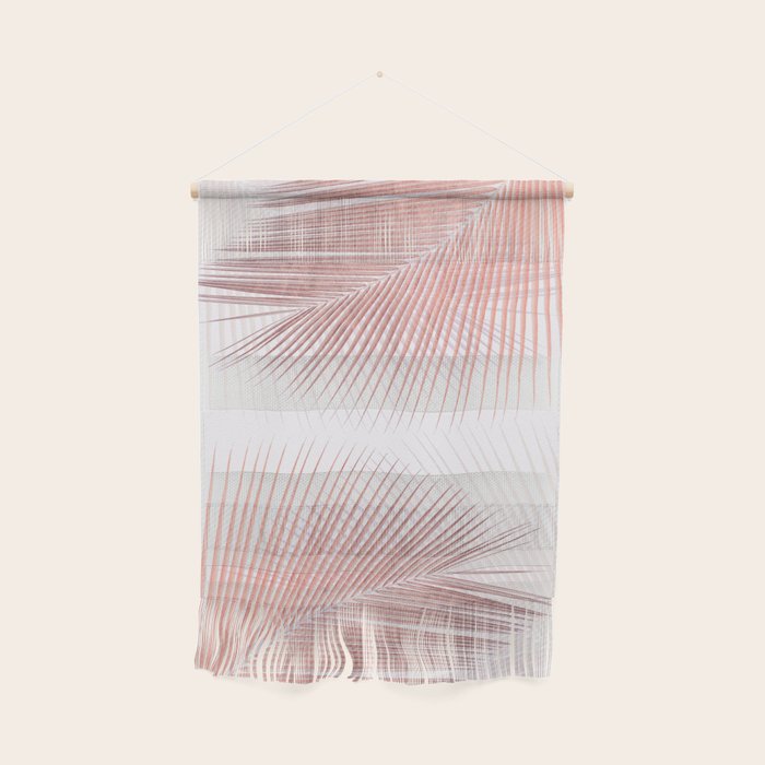 Palm leaf synchronicity - rose gold Wall Hanging Gallery Image 1