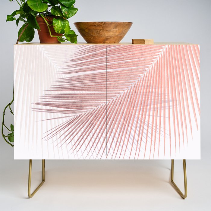 Palm leaf synchronicity - rose gold Credenza Gallery Image 1