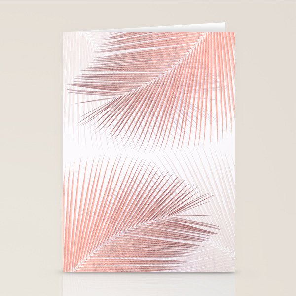 Palm leaf synchronicity - rose gold Stationery Card Gallery Image 2