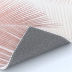 Palm leaf synchronicity - rose gold Rug Gallery Image 4