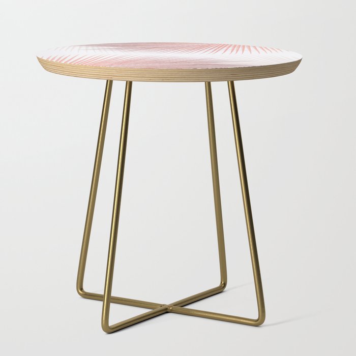Palm leaf synchronicity - rose gold Side Table Gallery Image 1