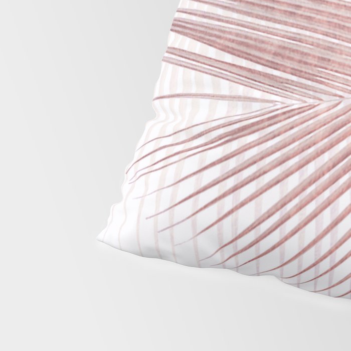 Palm leaf synchronicity - rose gold Pillow Sham Gallery Image 4