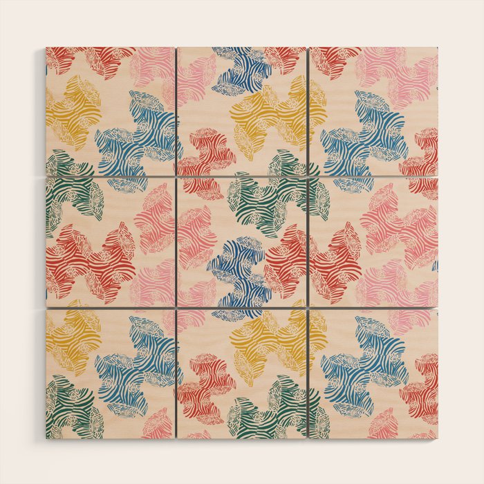 Fun Zebra Wood Wall Art Gallery Image 1