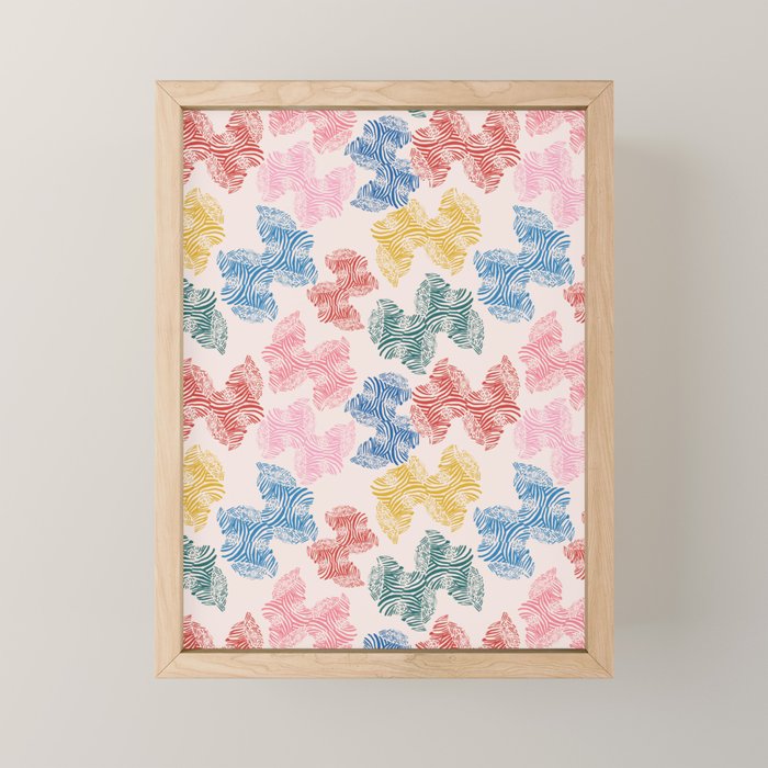 Fun Zebra Mini Art Print Gallery Image 1
