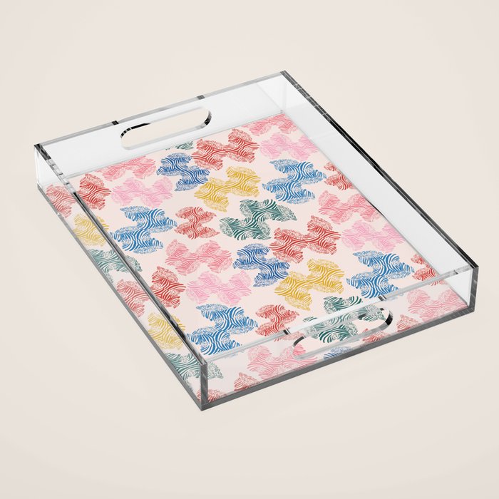 Fun Zebra Acrylic Tray Gallery Image 1