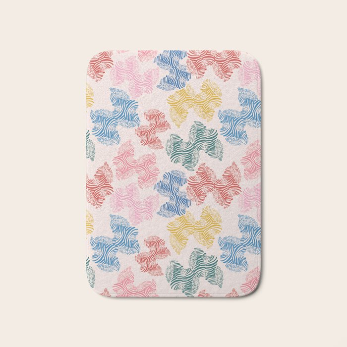 Fun Zebra Bath Mat Gallery Image 1