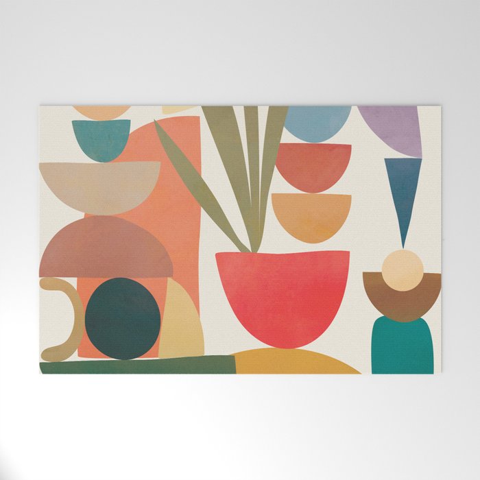 Modern Abstract Art 74 Welcome Mat Gallery Image 1