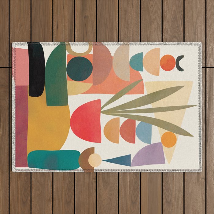 Modern Abstract Art 74 Outdoor Rug Gallery Image 1