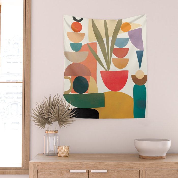 Modern Abstract Art 74 Wall Tapestry Gallery Image 2