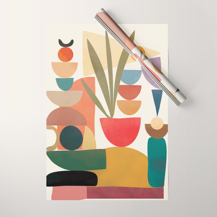 Modern Abstract Art 74 Wrapping Paper Gallery Image 1