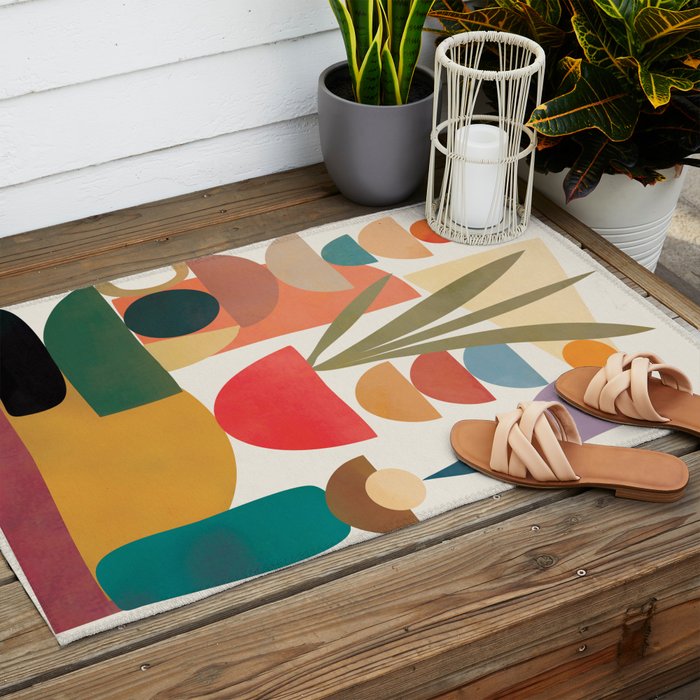 Modern Abstract Art 74 Outdoor Rug Gallery Image 2