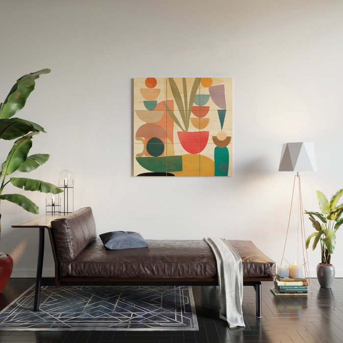 Modern Abstract Art 74 Wood Wall Art Gallery Image 2