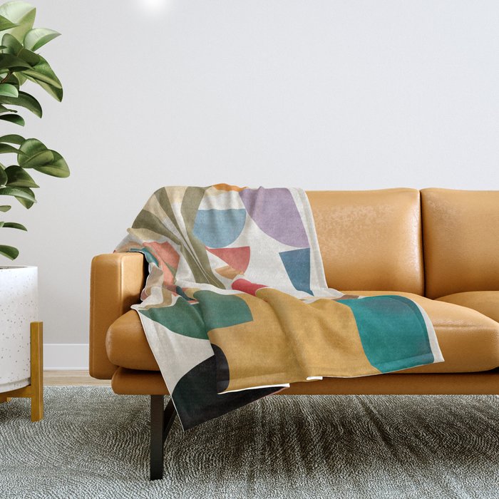 Modern Abstract Art 74 Throw Blanket Gallery Image 1