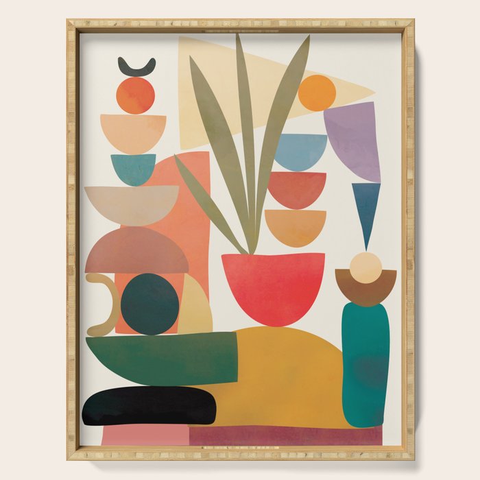 Modern Abstract Art 74 Serving Tray Gallery Image 1