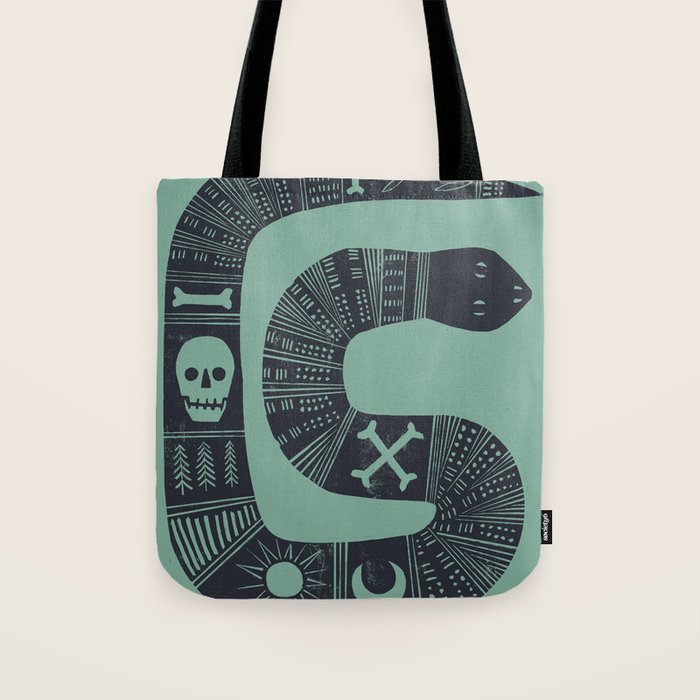 Graphic Hallows Snake Tote Bag Gallery Image 1