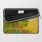 summer landscape 1 triptych abstract art Laptop Sleeve Gallery Image 2