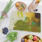 summer landscape 1 triptych abstract art Cutting Board Gallery Image 2