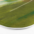 summer landscape 1 triptych abstract art Bath Mat Gallery Image 3