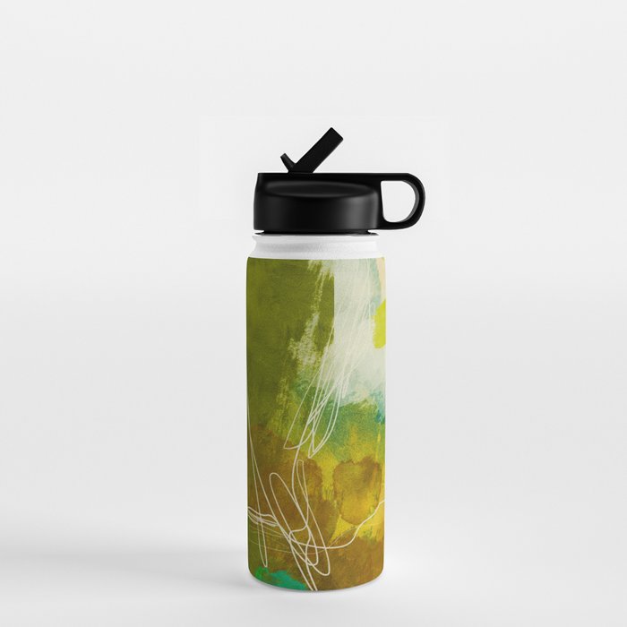 summer landscape 1 triptych abstract art Water Bottle Gallery Image 1