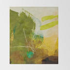 summer landscape 1 triptych abstract art Throw Blanket Gallery Image 2