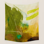 summer landscape 1 triptych abstract art Wall Tapestry Gallery Image 4