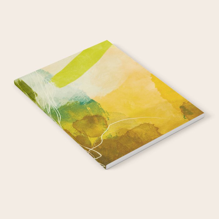 summer landscape 1 triptych abstract art Notebook Gallery Image 2