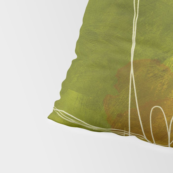 summer landscape 1 triptych abstract art Pillow Sham Gallery Image 4