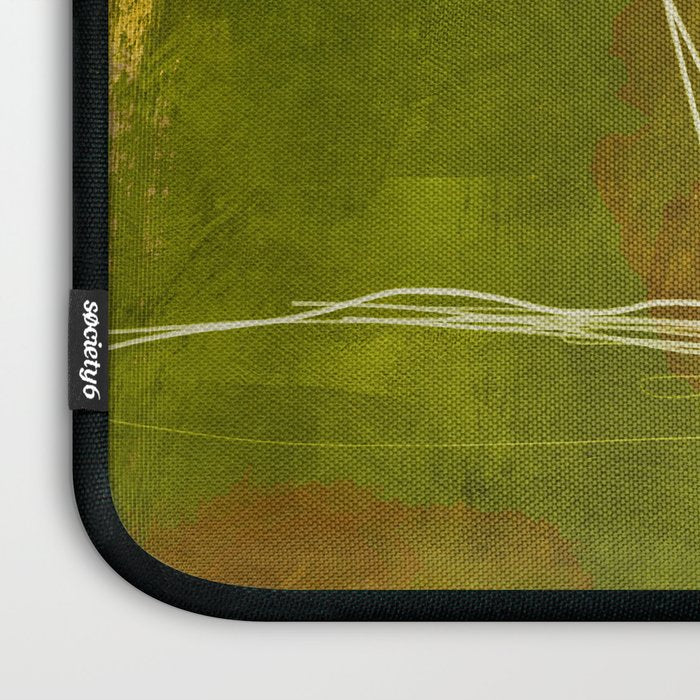 summer landscape 1 triptych abstract art Laptop Sleeve Gallery Image 3