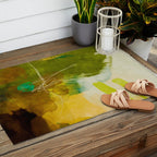 summer landscape 1 triptych abstract art Outdoor Rug Gallery Image 2