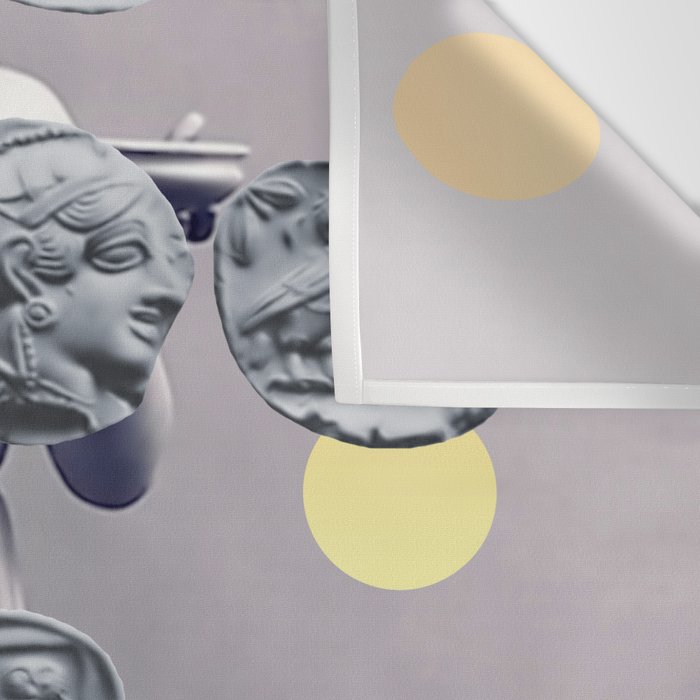 Statue With A Dot Gradient 1 Wall Tapestry Gallery Image 3
