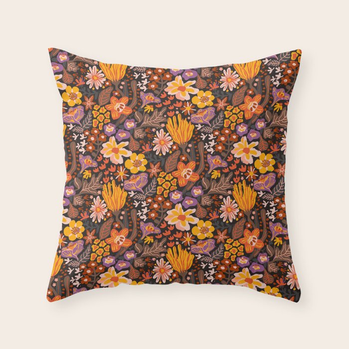Rusty bloom Throw Pillow Gallery Image 6