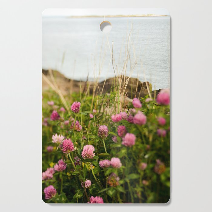 Clover by the Sea  Boho Botanical Flower Photo Cutting Board Gallery Image 1