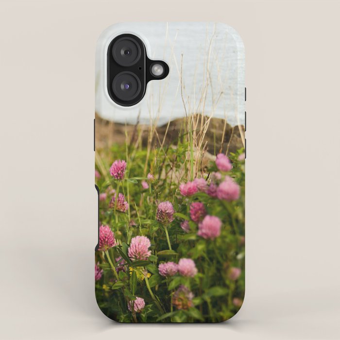 Clover by the Sea  Boho Botanical Flower Photo iPhone Case Gallery Image 1