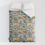Halloween Pumpkins - dusky pastel  Comforter Gallery Image 6