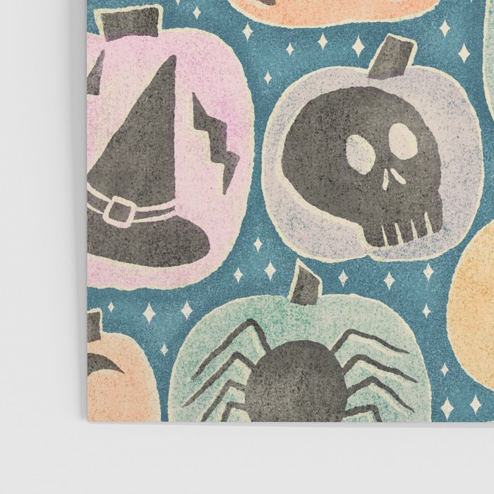 Halloween Pumpkins - dusky pastel  Poster Gallery Image 3