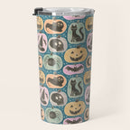 Halloween Pumpkins - dusky pastel  Travel Mug Gallery Image 3