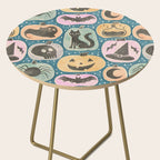 Halloween Pumpkins - dusky pastel  Side Table Gallery Image 2