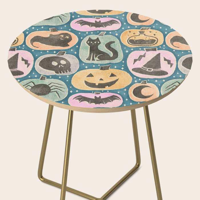 Halloween Pumpkins - dusky pastel  Side Table Gallery Image 2