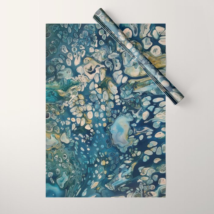 Underwater Abstract Fantasy Wrapping Paper Gallery Image 1