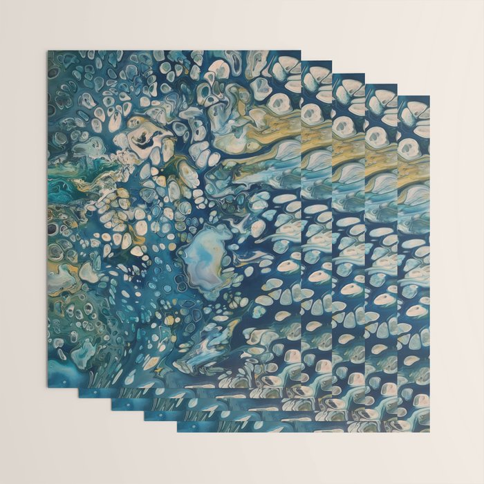 Underwater Abstract Fantasy Wrapping Paper Gallery Image 3
