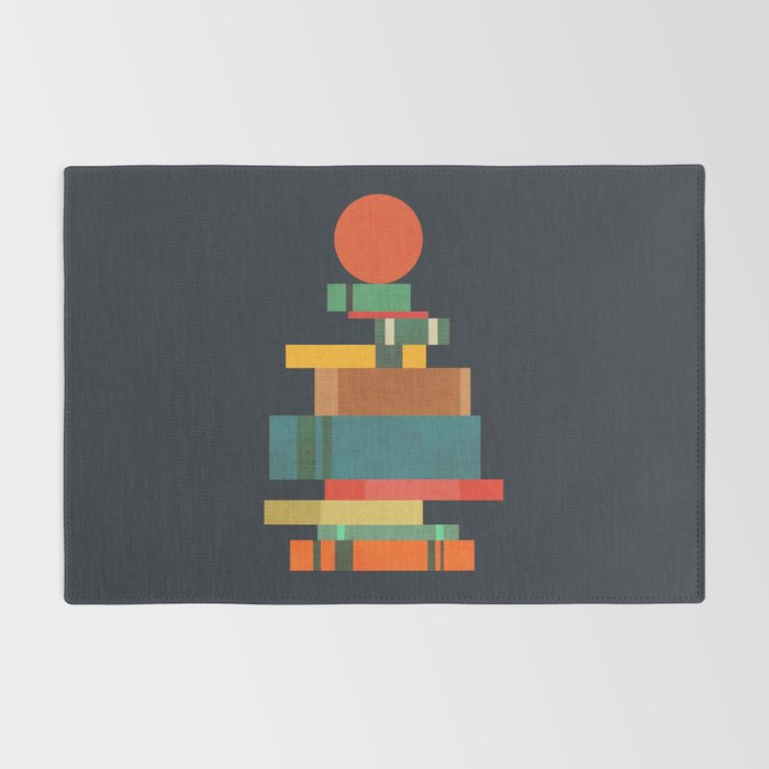 Book stack with a ball Rug Gallery Image 2