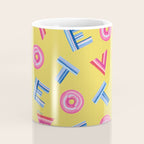 Cast Your Vote | Hand-Lettered Pattern in Yellow Coffee Mug Gallery Image 4