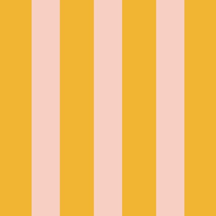 Vertical Stripes Pattern in Mustard Yellow Orange and Light Blush Pink Coffee Mug Gallery Image 2