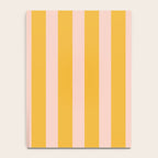Vertical Stripes Pattern in Mustard Yellow Orange and Light Blush Pink Notebook Gallery Image 4