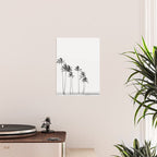 Hawaii Palm Trees - Black and White Photography Poster Gallery Image 2