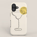 Minimalist Margarita Cocktail Drink iPhone Case Gallery Image 1