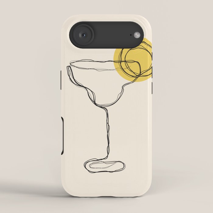 Minimalist Margarita Cocktail Drink iPhone Case Gallery Image 2
