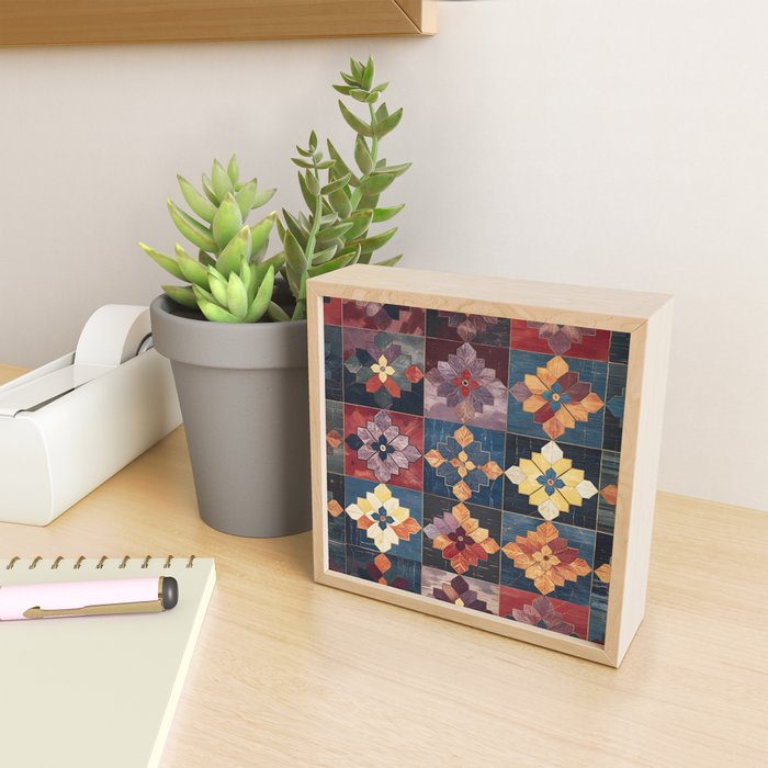 Amethyst Trail Patchwork Mini Art Print Gallery Image 2